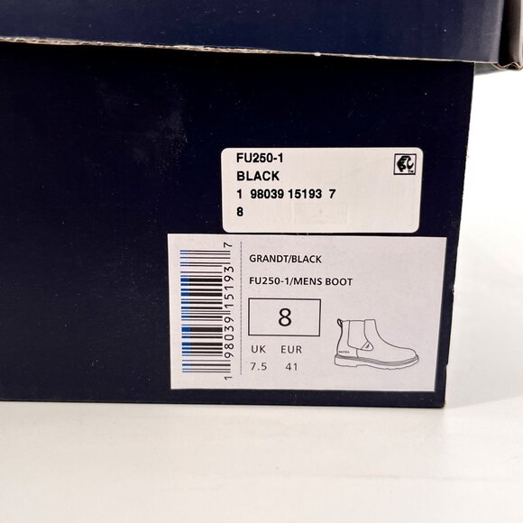 Nautica Grandt Men’s Size 8 Black Casual Pull On Chukka Boots Round Toe
